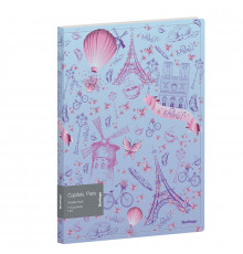 Папка с 10 вкладышами Berlingo "Capitals. Paris" А4, 17мм, 600мкм, с внутр. карманом, с рисунком