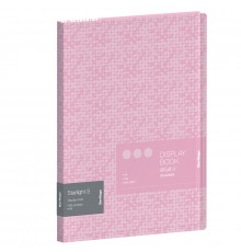 Папка с 20 вкладышами Berlingo "Starlight S" А4, 17мм, 600мкм, розовая, с внутр. карманом, с рисунком