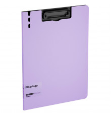 Папка-планшет с зажимом Berlingo "Instinct" А4, пластик (полифом), лаванда/черный