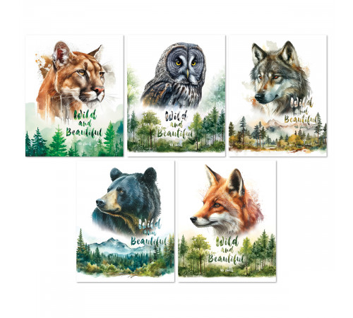 Тетрадь 48л., А5, клетка BG "Животные", суперэконом