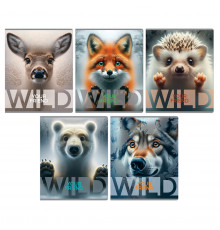Тетрадь 48л., А5, клетка BG "Wild", суперэконом, универсальный
