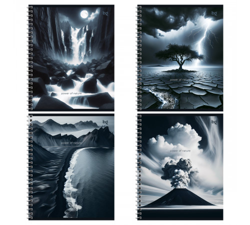 Тетрадь 48л., А5, клетка на гребне BG "Сила природы", эконом