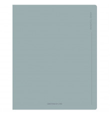 Тетрадь 48л., А5, клетка Greenwich Line "Gray", "cофт-тач" ламинация, выб. лак, 70г/м2