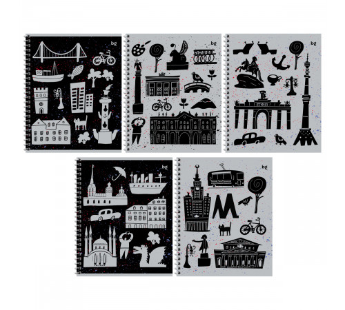 Тетрадь 48л., А5, клетка на гребне BG "Экспонат"