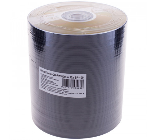 Диск CD-RW 700Mb Smart Track 4-12x Bulk (100шт)