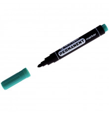 Маркер перманентный Centropen "8566" зеленый, пулевидный, 2,5мм