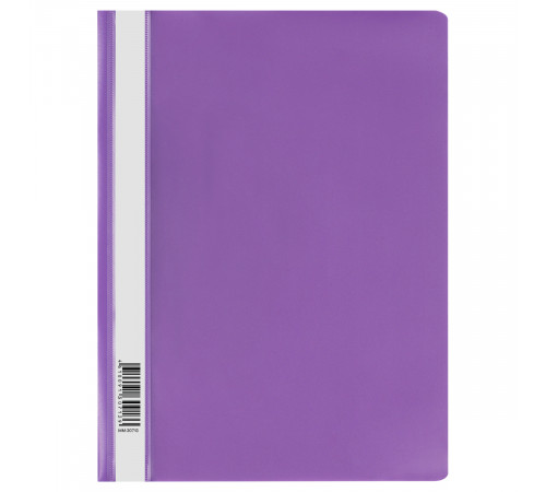 Папка-скоросшиватель пластик. СТАММ А4, 120мкм, фиолетовая с прозр. верхом