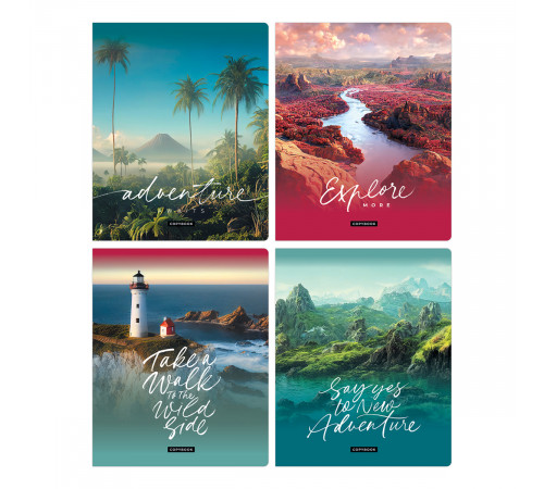 Тетрадь 48л., А5, клетка BG "Жажда странствий", эконом