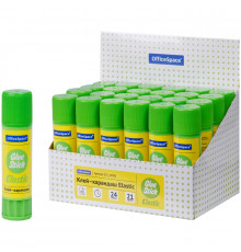 Клей-карандаш OfficeSpace "Elastic", 21г, улучшенный, дисплей, ПВП