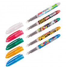 Ручка перьевая Luxor "Ink Glide", 1 картридж, корпус ассорти