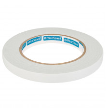 Клейкая лента двусторонняя OfficeSpace, 12мм*5м, на вспененной основе, 1мм