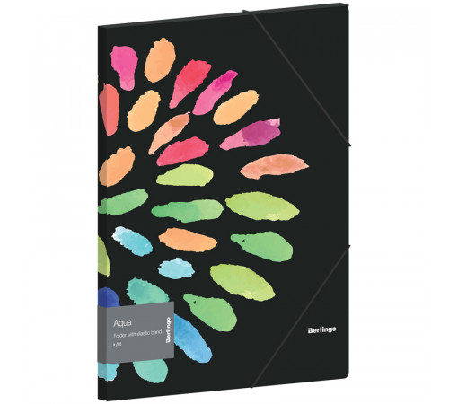Папка на резинке Berlingo "Aqua" А4, 600мкм, с рисунком