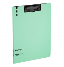 Папка-планшет с зажимом Berlingo "Instinct" А4, пластик (полифом), мятный/черный
