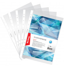 Папка-вкладыш с перфорацией (файл) СТАММ А4, 45мкм, глянцевая (файл)