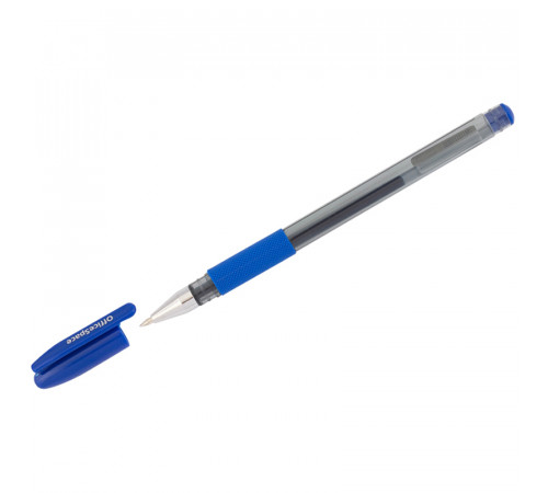 Ручка гелевая OfficeSpace "TC-Grip" синяя, 0,5мм, грип