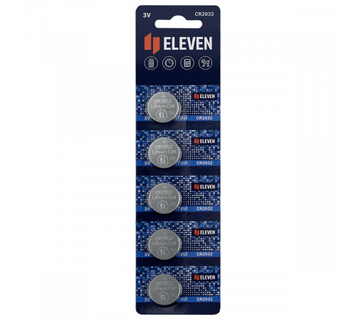 Батарейка Eleven CR2032 литиевая, BC5